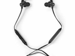 Casti Sport Bluetooth,  In-Ear, cablu flexibil, negru, Nedis